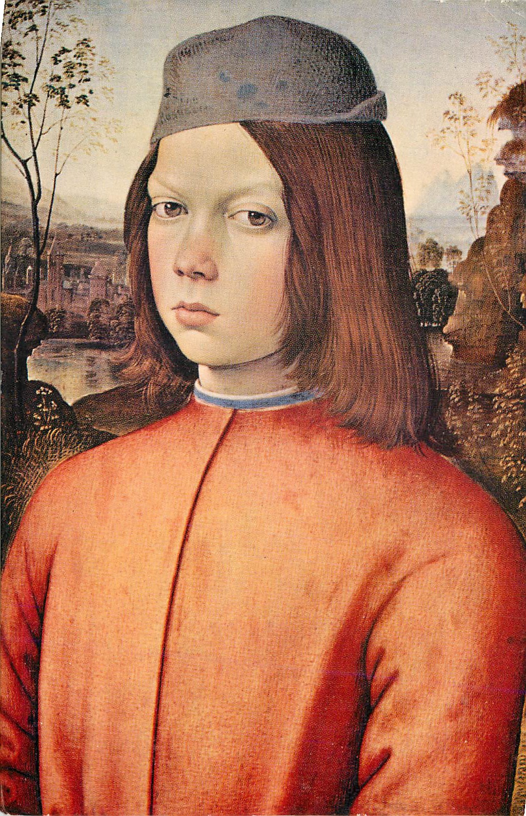 CPM Dresde Staatliches Musee Pinturicchio Bernardino Portrait de Jeune Garcon